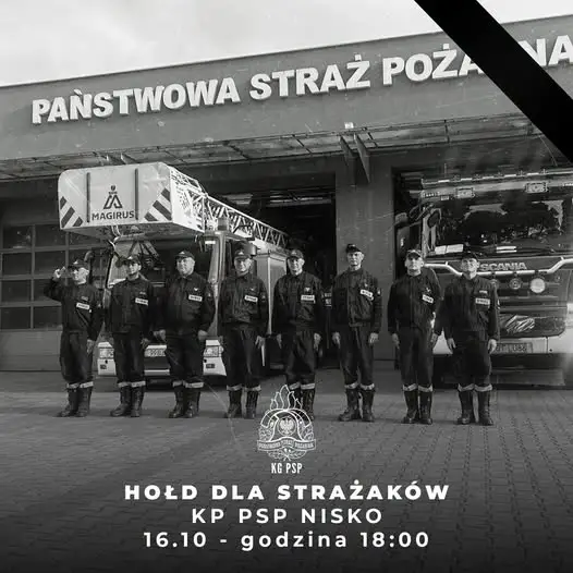 Strażacy oddają hołd poległym kolegom. Dziś o 18:00 sygnały w całym kraju